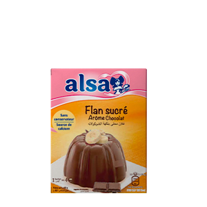 Flan arÃ´me chocolat