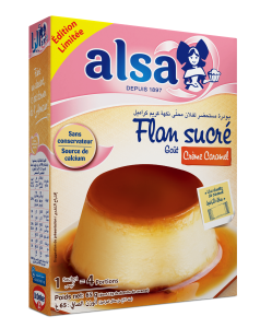 Flan sucré ALSA gout Creme Caramel