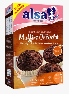 Poudre ALSA pour Gout Muffins chocolat