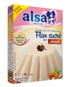 Flan sucré ALSA gout Amonde