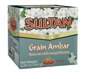 Thé vert Ambar SULTAN à  la fleur d'oranger